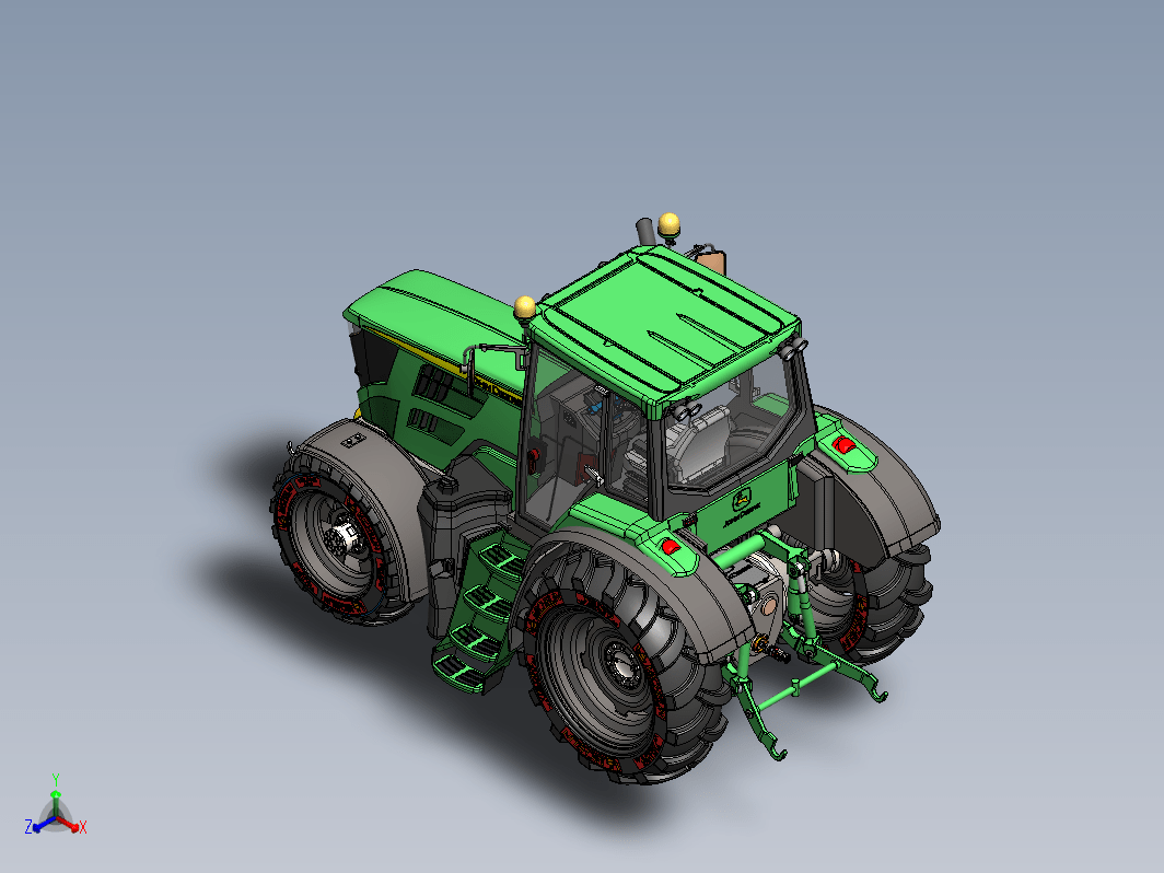 拖拉机 Tractor John Deere 6195