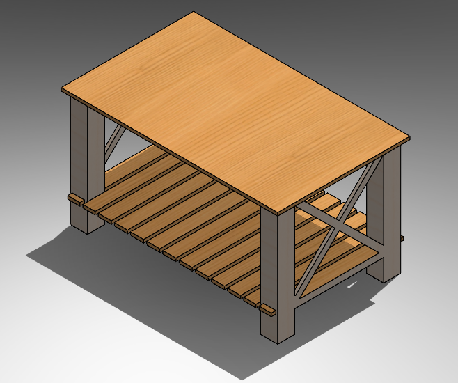 简易木头桌子