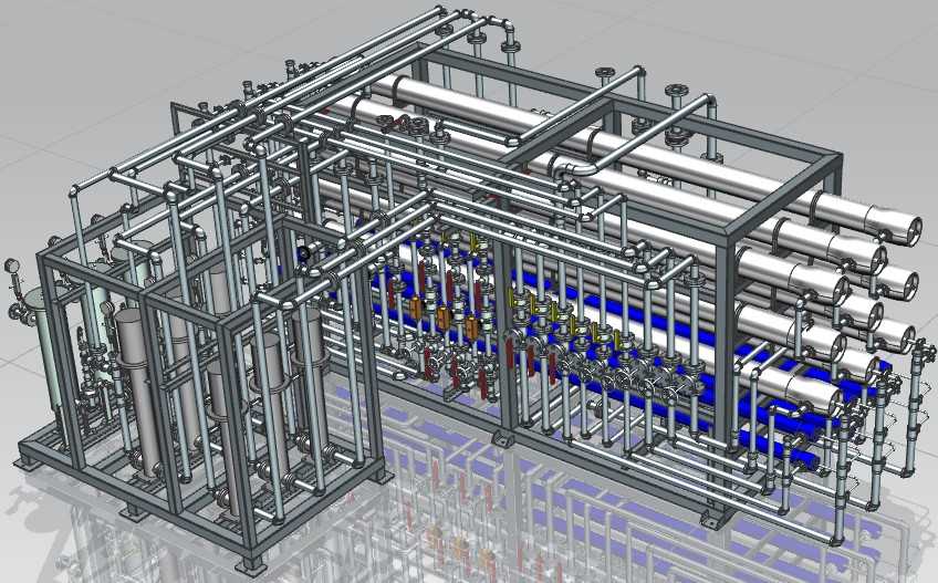 451二级反渗透设备UG设计