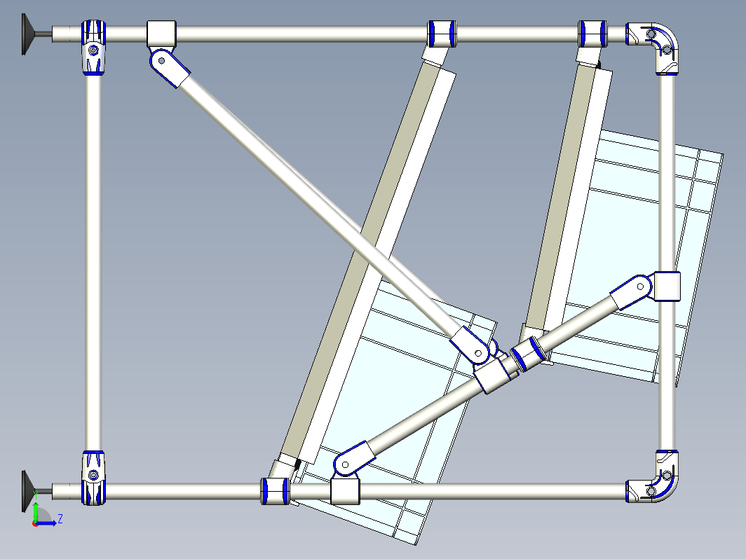 重力式货架结构 Flow rack