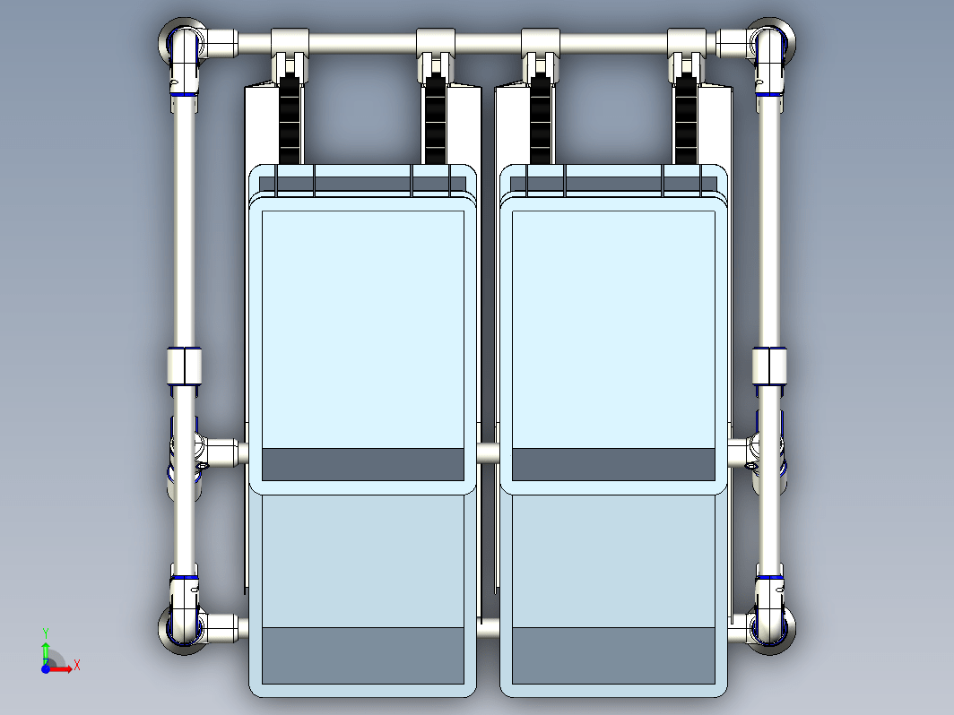 重力式货架结构 Flow rack