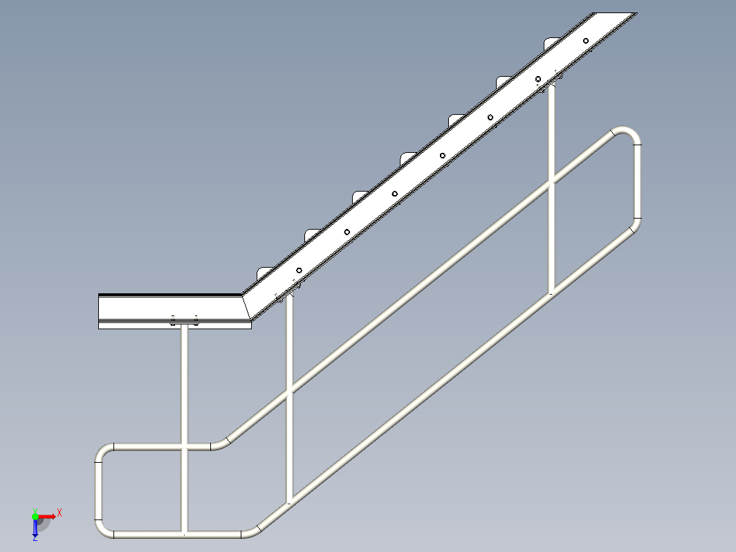 1.6m钢结构小阶梯