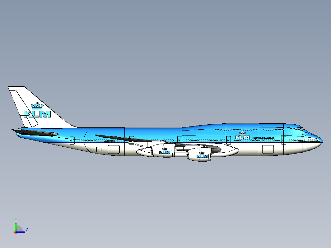 波音Boeing-747 8-klm飞机