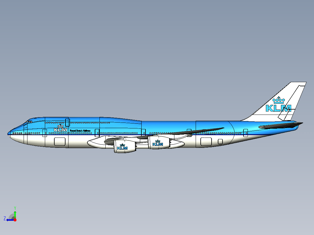 波音Boeing-747 8-klm飞机