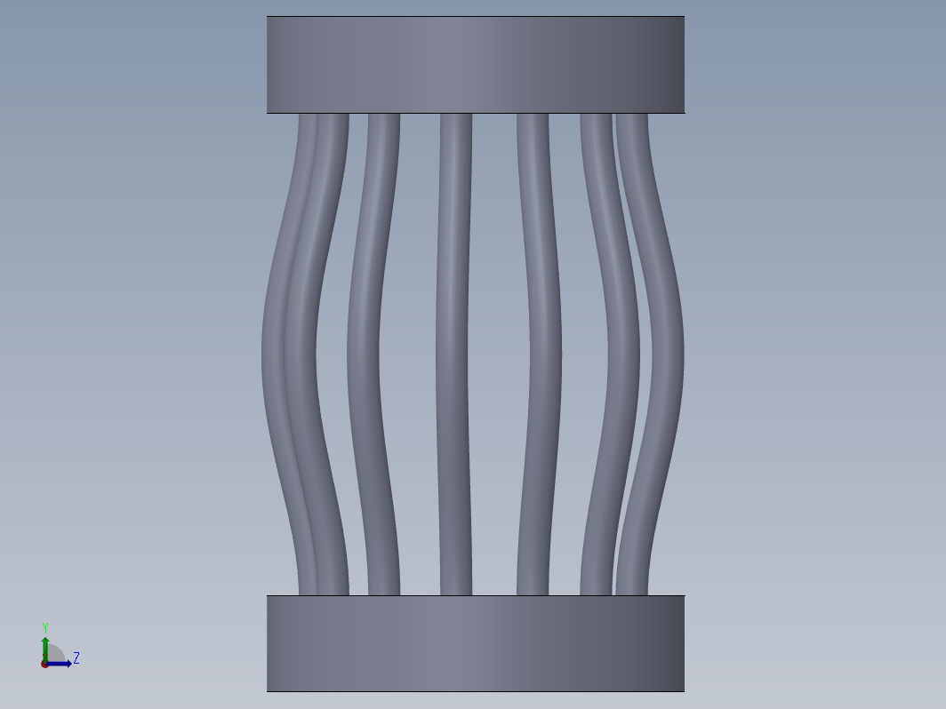 SolidWorks 动画中负载下的钢筋变形