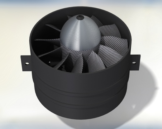 90mm 11叶片涵道风扇式螺旋桨缩略图