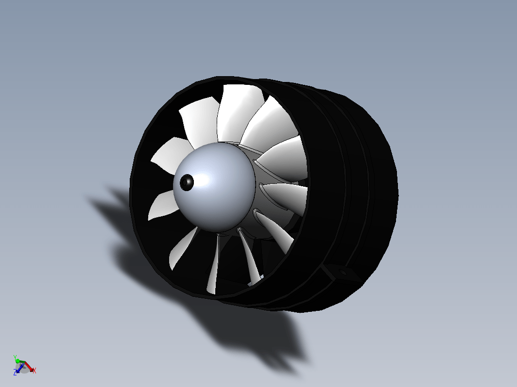 90mm 11叶片涵道风扇式螺旋桨