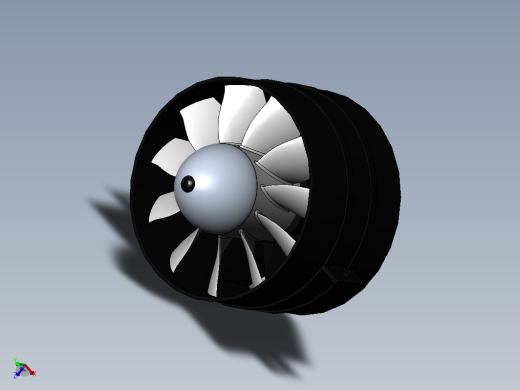 90mm 11叶片涵道风扇式螺旋桨缩略图