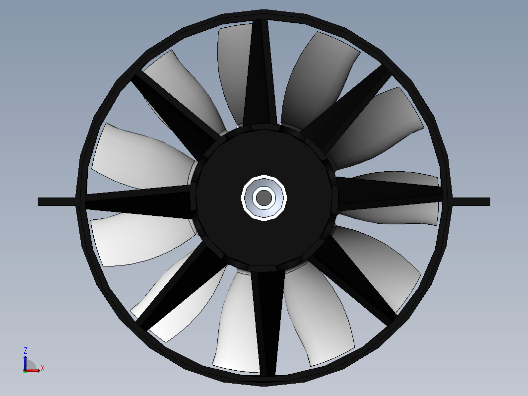 90mm 11叶片涵道风扇式螺旋桨