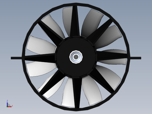 90mm 11叶片涵道风扇式螺旋桨缩略图