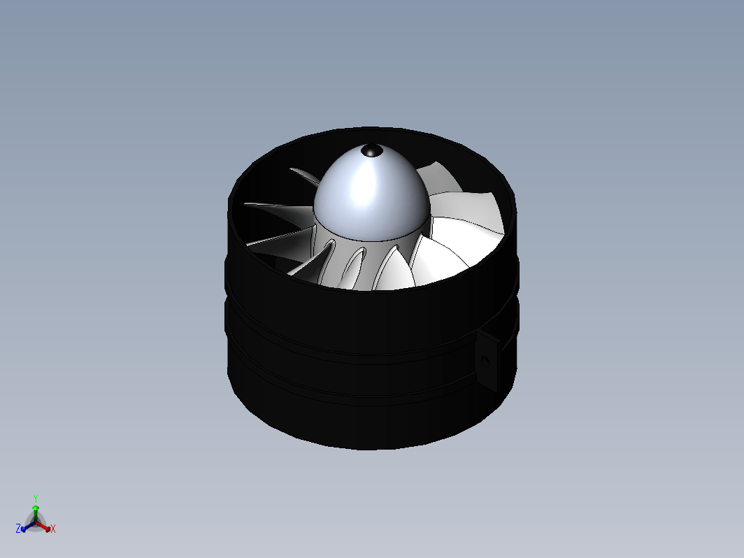 90mm 11叶片涵道风扇式螺旋桨