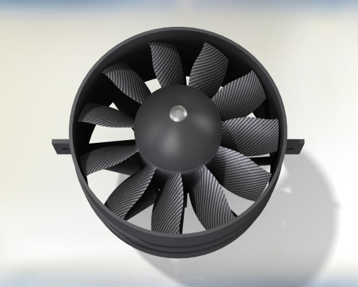 90mm 11叶片涵道风扇式螺旋桨缩略图