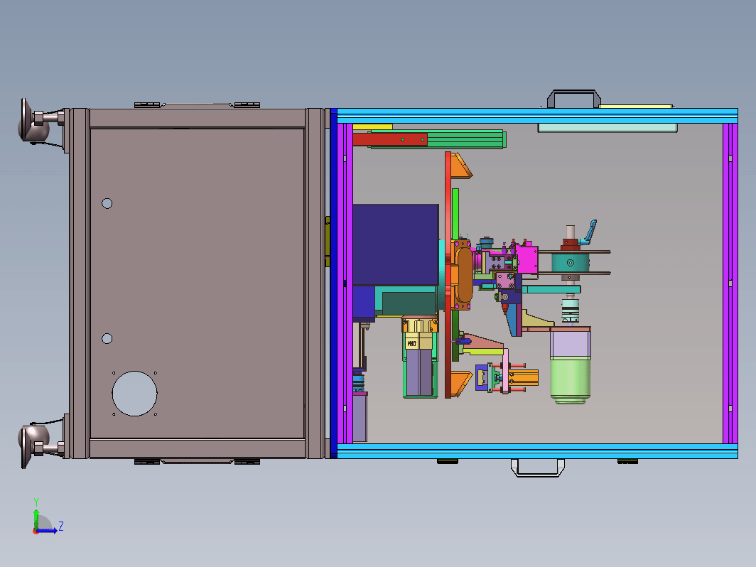 移动式自动贴标设备+工程图+bom