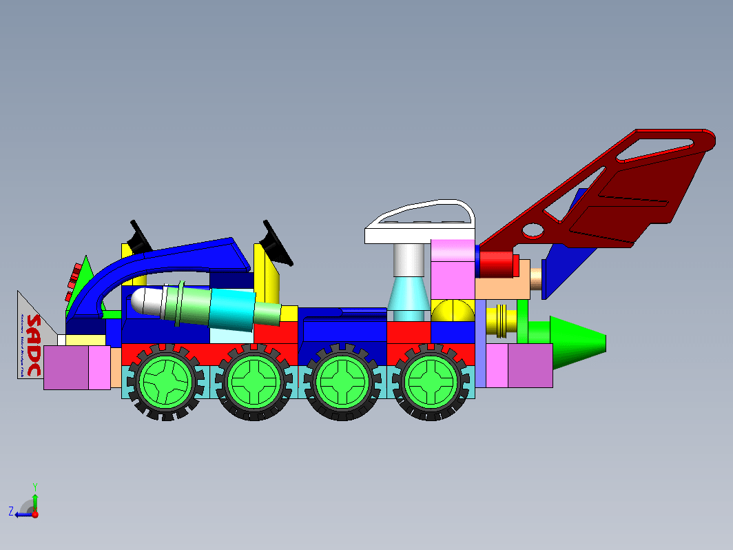 拼装玩具小车 mohinhxedochoi