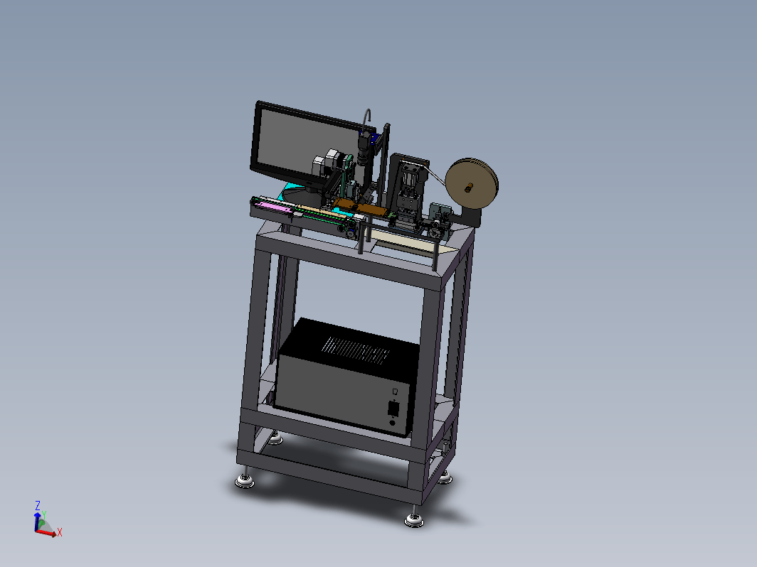 SMT三极管包装机（SMD编带包装机） 3D模型（SolidWorks设计，提供step(stp)_Sldprt_Sldasm文件）