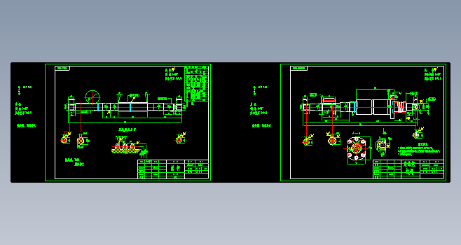 F0439-滚珠丝杠副与丝杠零件图两张滚珠丝杠副与丝杠零件图两张