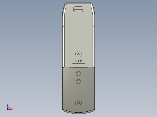 摩托罗拉W355翻盖手机模型缩略图