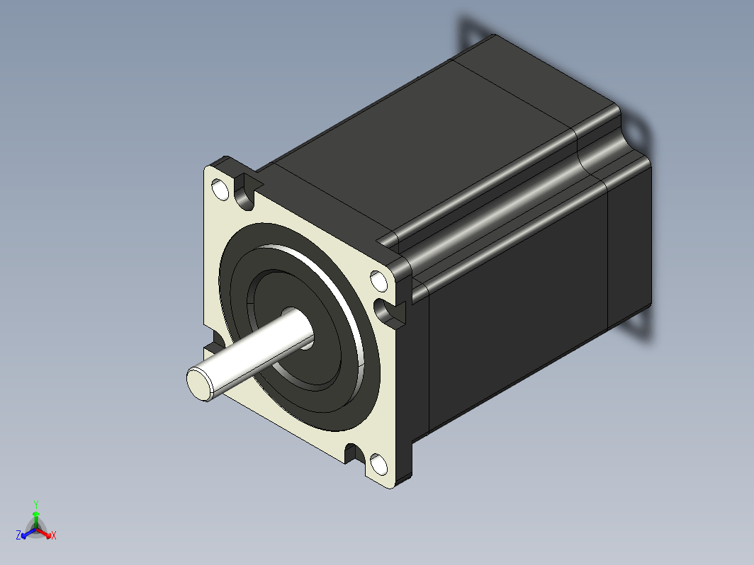 步进电机3D图57J1880-31