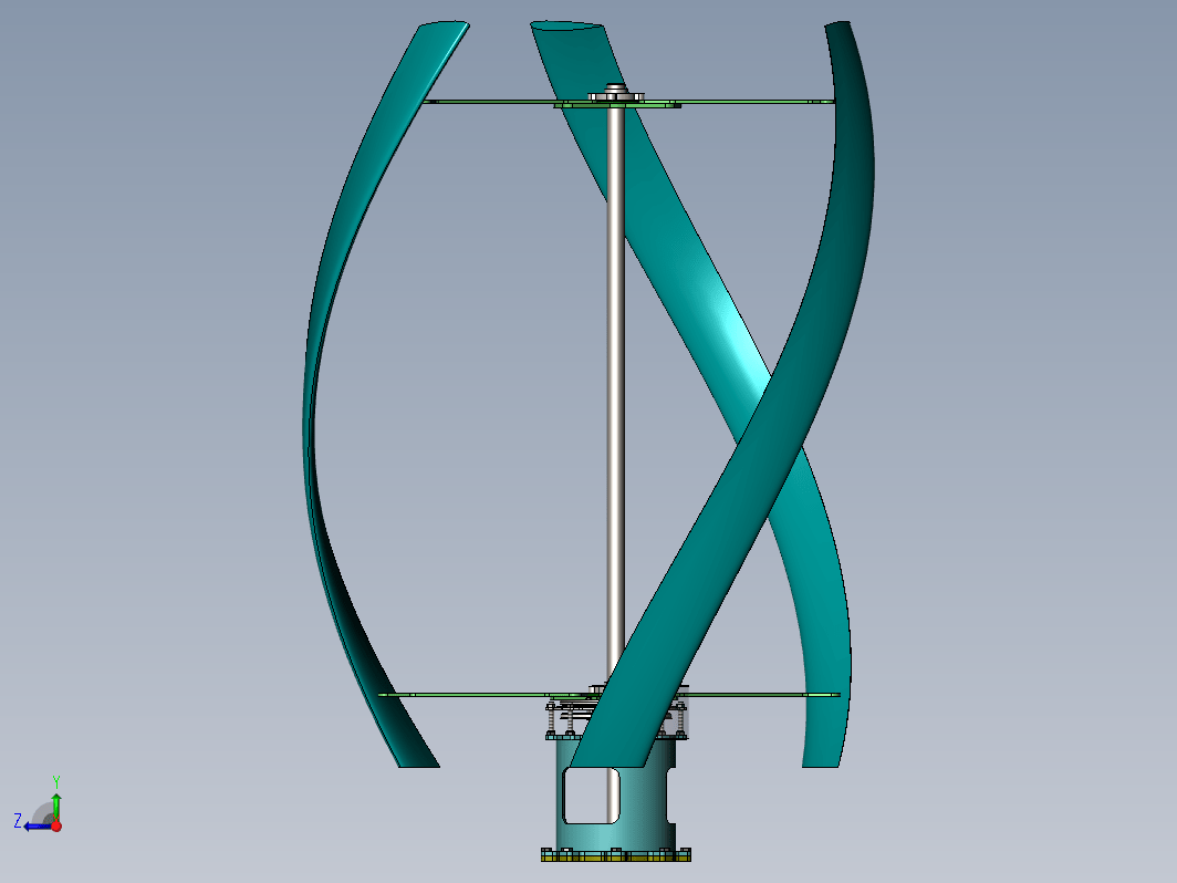 风力涡轮机类型 Gorlov Plus 微型发电机