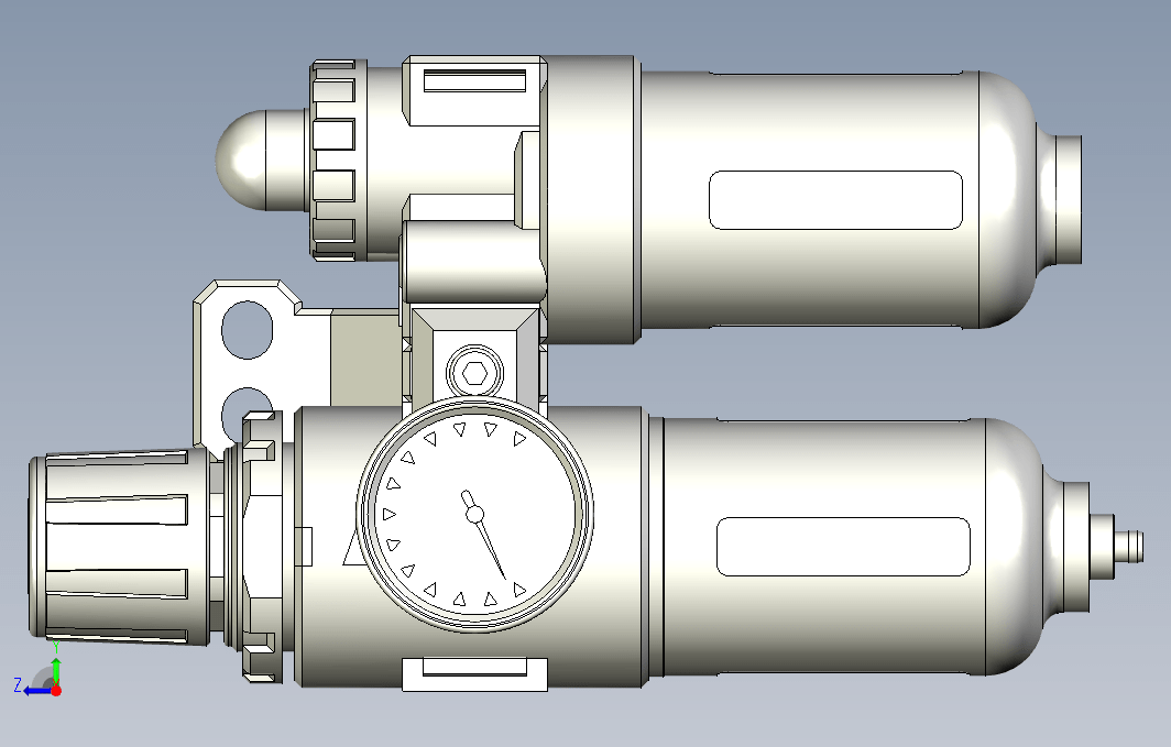 气源处理元件三点式组合3D-AFC-200-A-BG系列