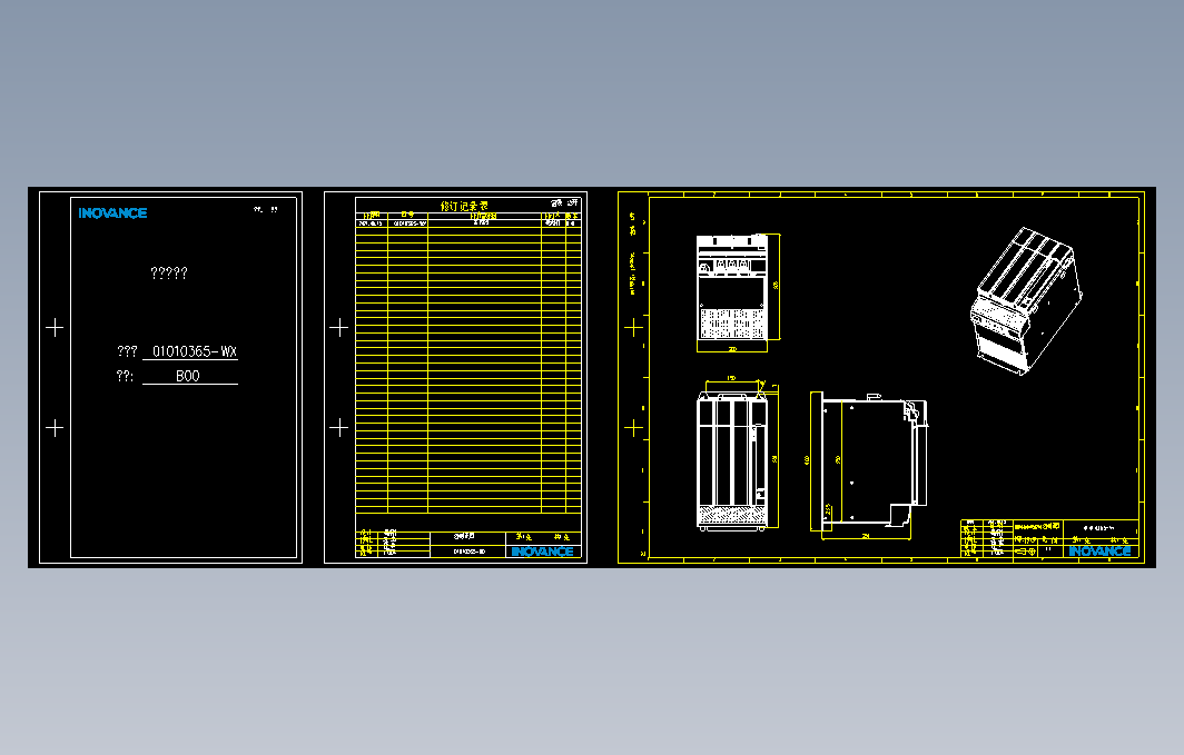 高性能多机传动驱动器_B00(MD810-50M4T75G210+整机外形图)