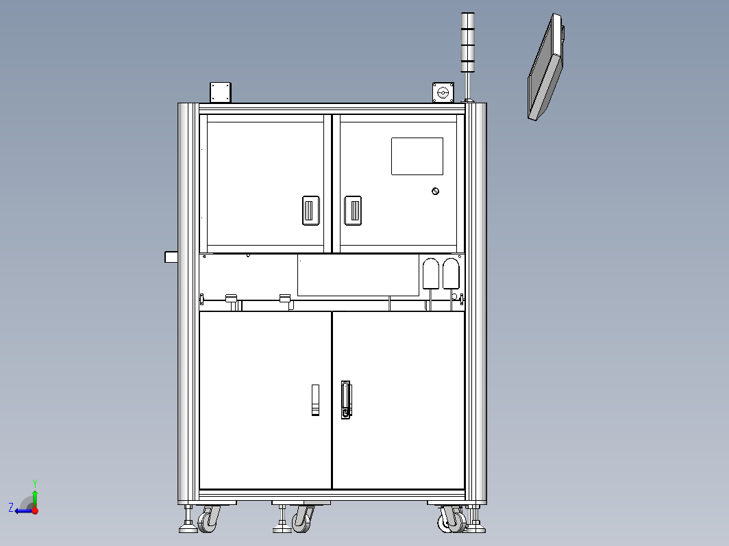 铝型材机架钣金造型-12