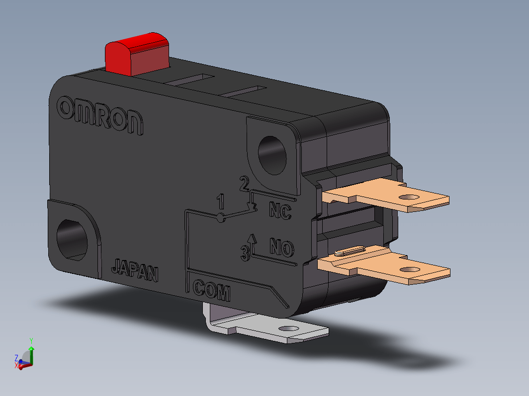 行程开关3D模型