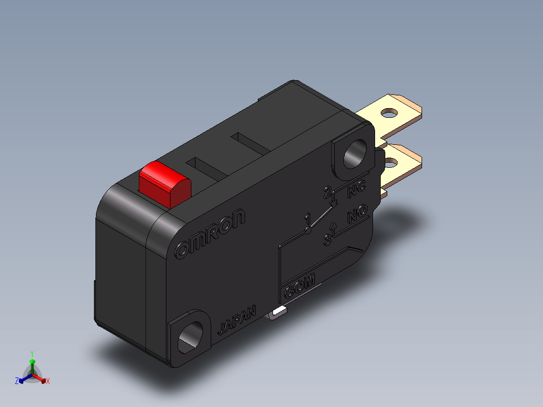 行程开关3D模型