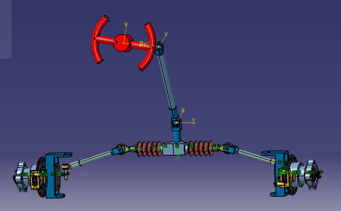 车辆转向轴转向架 baja steering