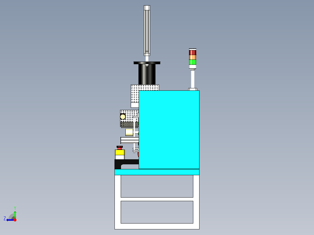 擦胶机Cementing Machine三维建模图纸 STP格式