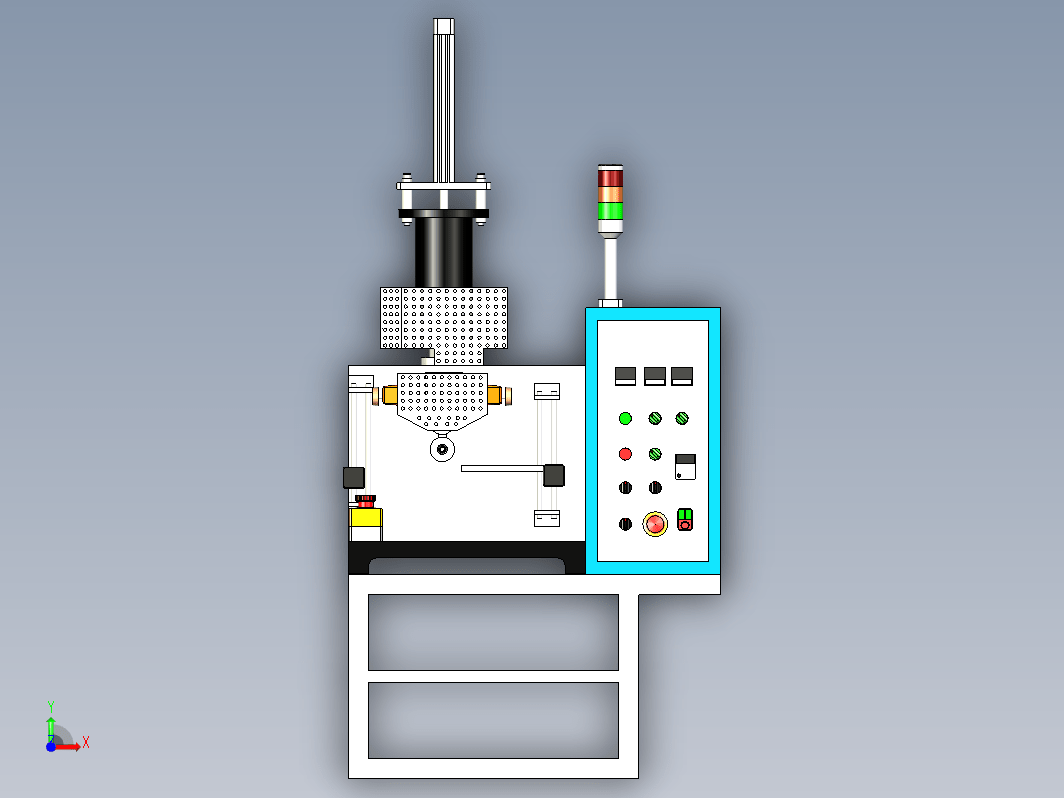 擦胶机Cementing Machine三维建模图纸 STP格式