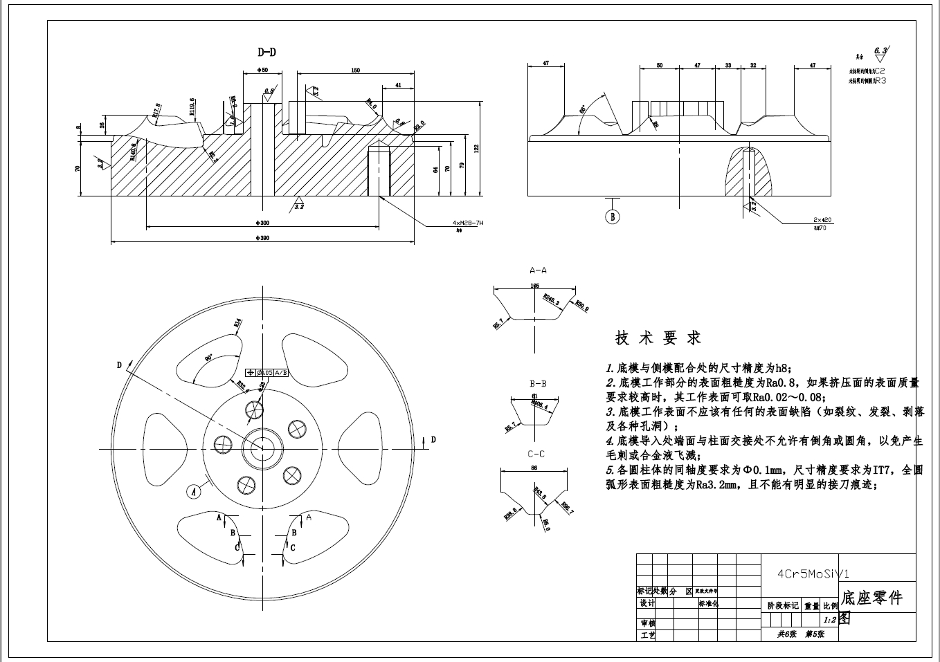 汽车轮毂的结构与模具设计+CAD+说明书