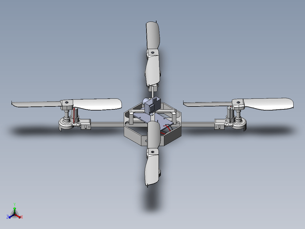 Quadrocopter有刷电机四轴飞行器