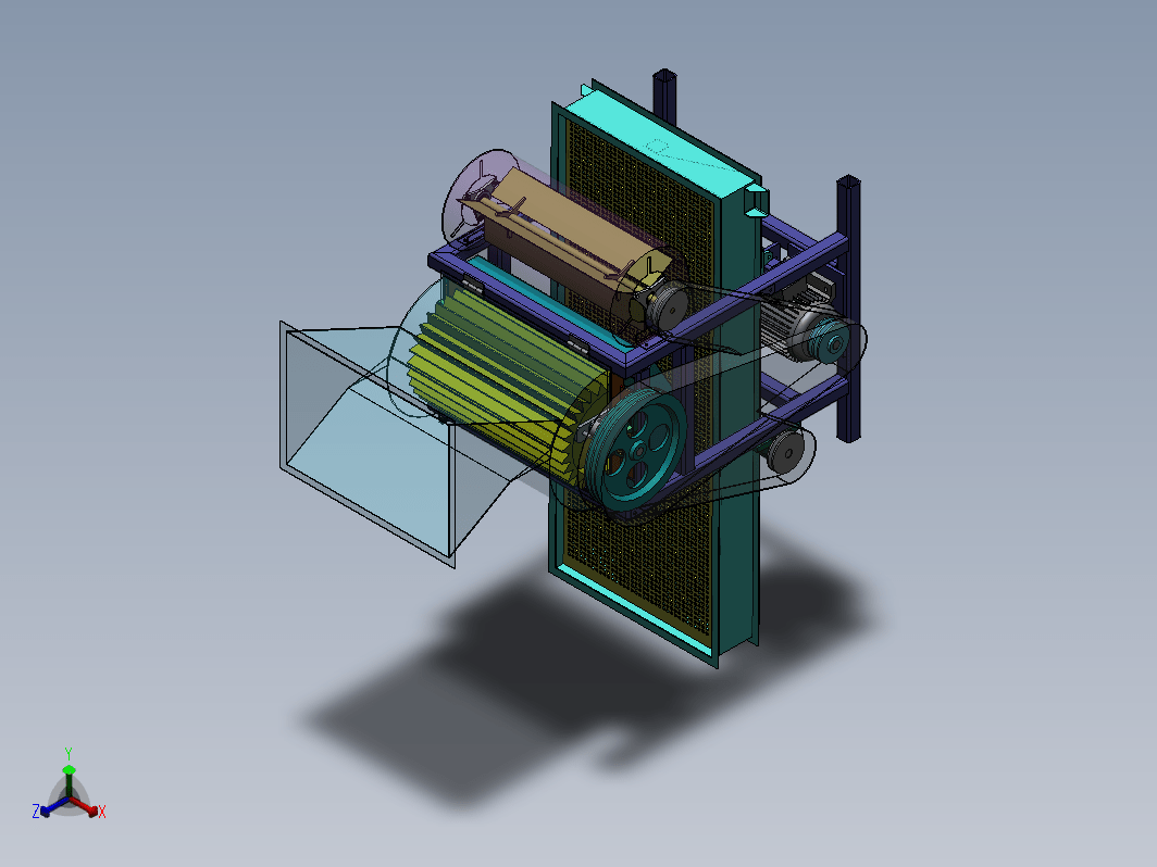 花生脱壳机的设计三维SW2012带参+CAD+说明书