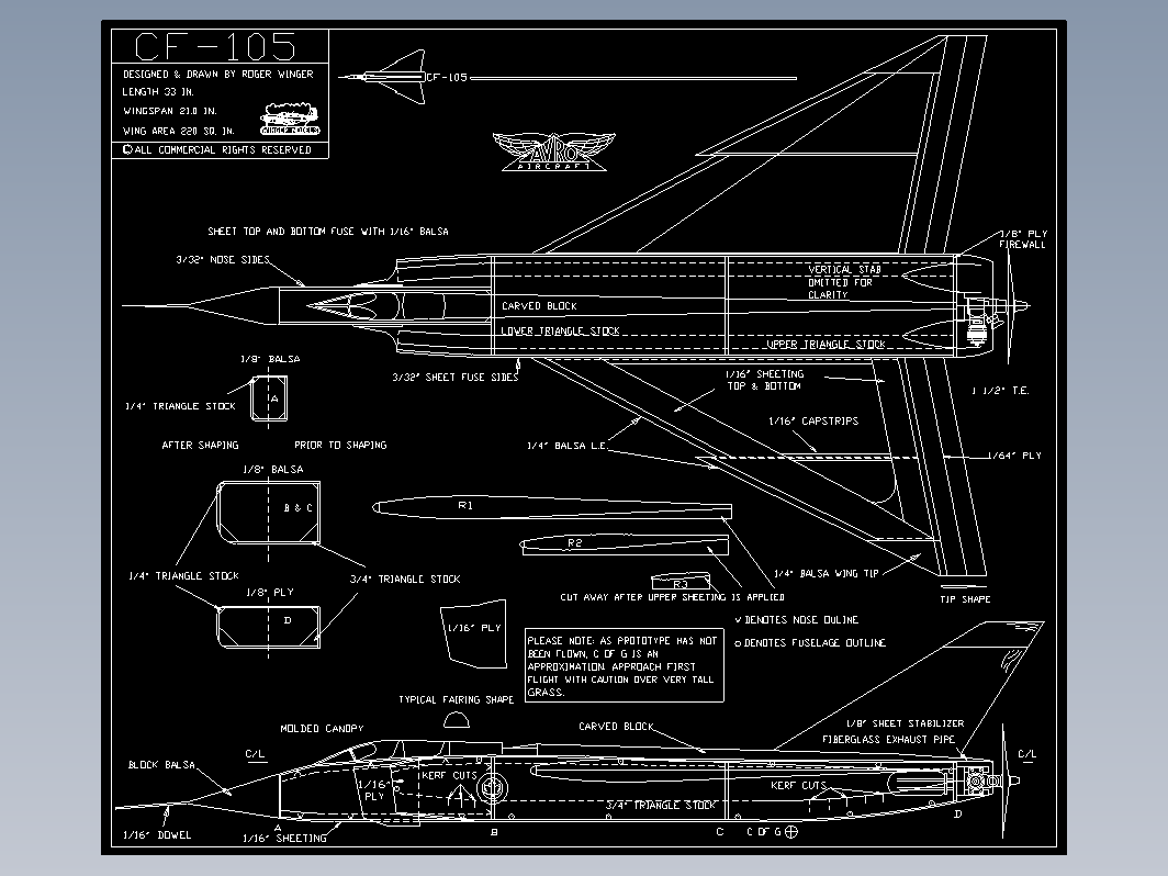 航模-Avro CF 105