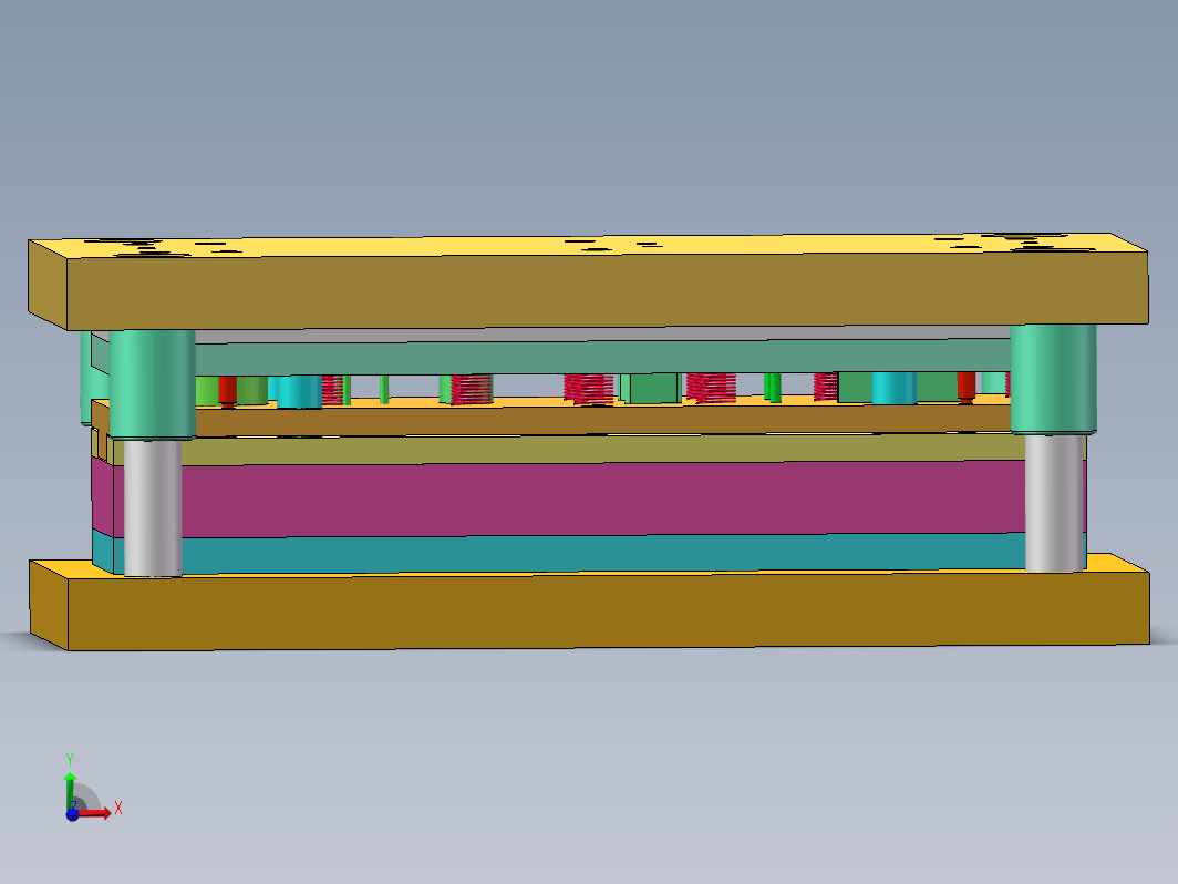 轴承端盖SW级进模设计三维SW2018带参+CAD+说明书