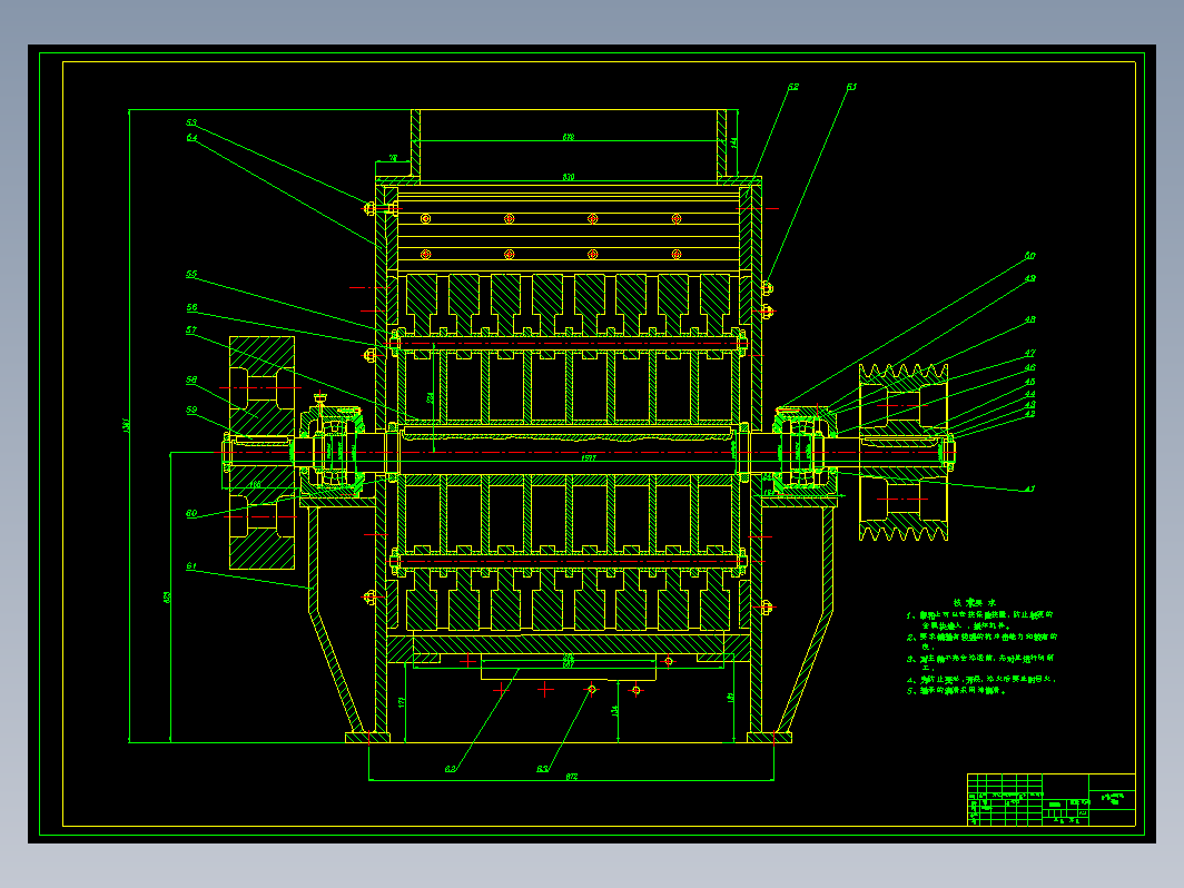 PC-直径800X800锤式破碎机设计