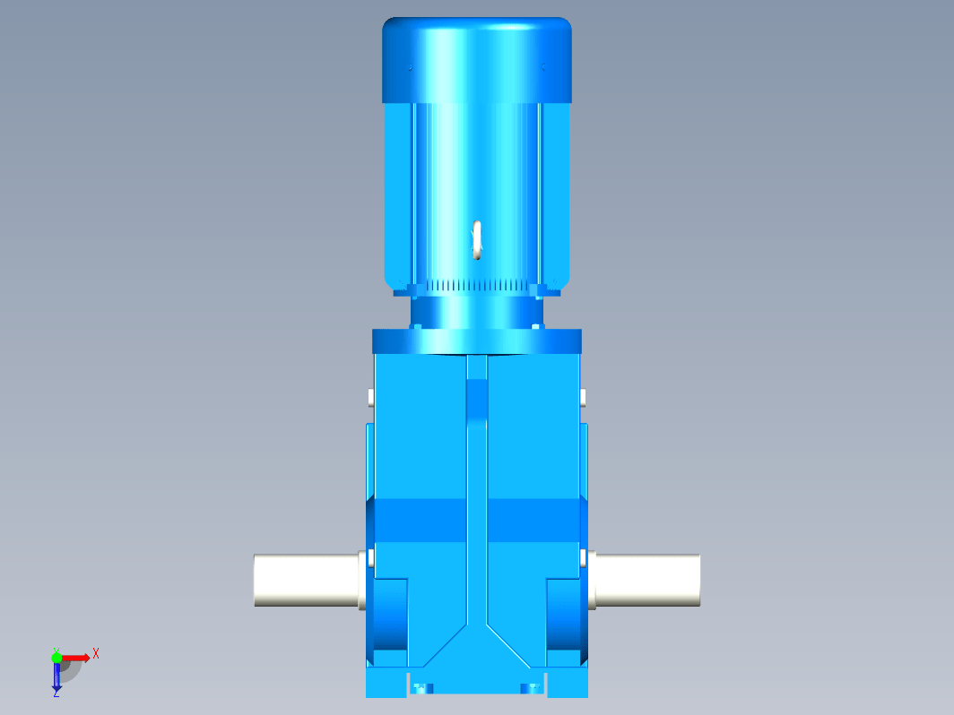 K67底脚轴伸式安装螺旋锥齿轮减速机[K67-Y0.25-6P-108.03-M2-90°-A+B]