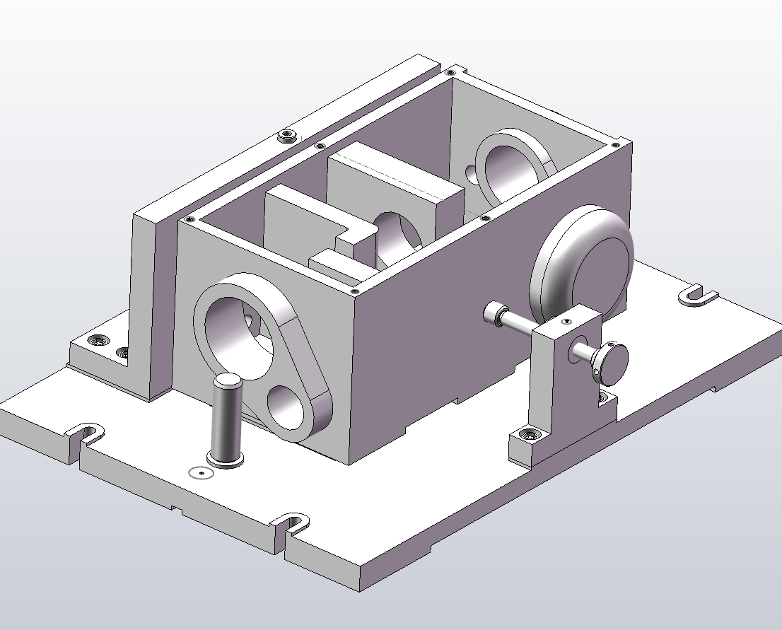 车床主轴箱加工工艺及铣顶面工装夹具设计三维SW+CAD+说明