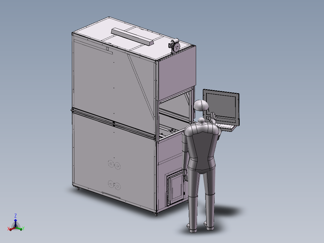 03-小型立体仓库3D模型