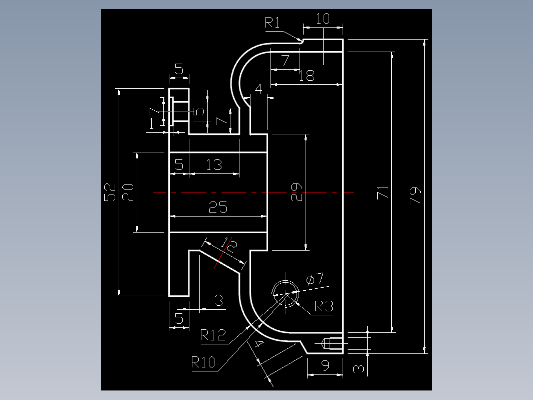 CAD机械零件图-机械制图35