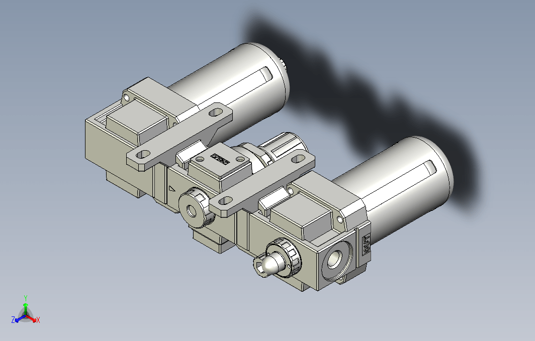 气源处理元件三点式组合3D-NC-400-02系列