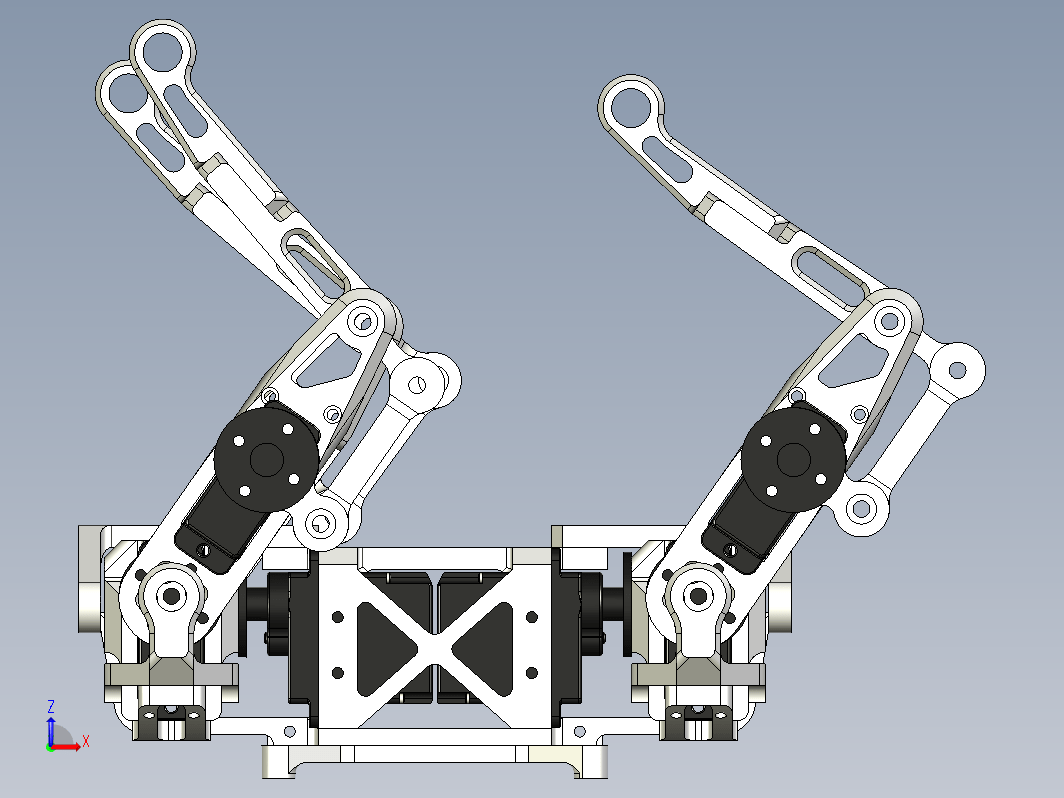 12自由度四足机器狗 附电路设计和控制源代码 Quadruped bai tiny