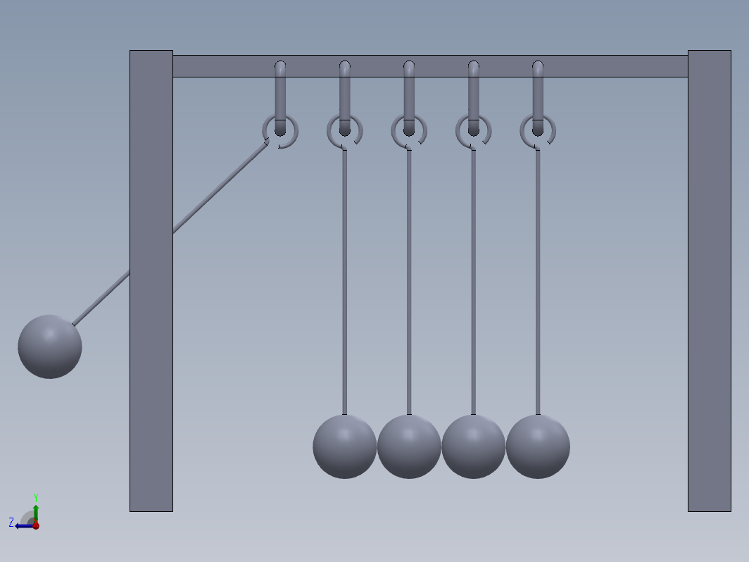 solidworks 中的牛顿陨石坑设计