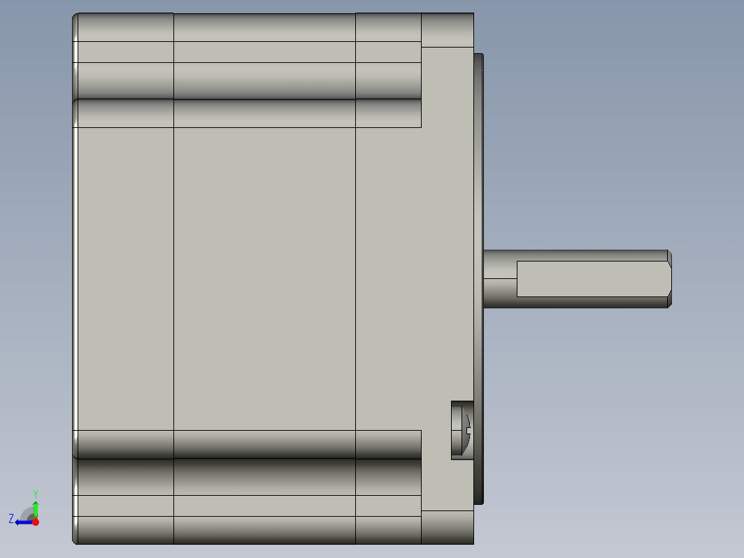 YK86HB65-04A  86mm两相步进电机（3D）