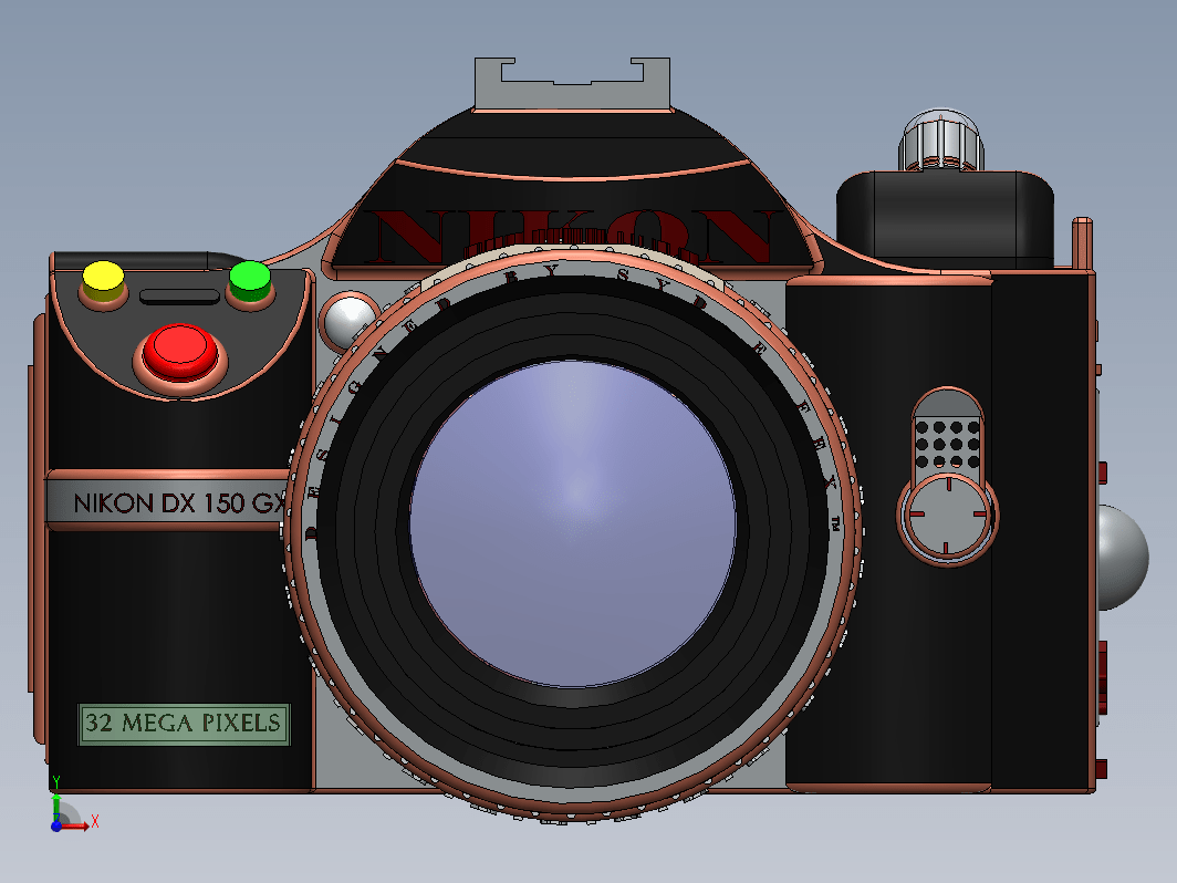 NIKON RENDERING 尼康单反相机