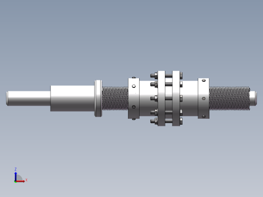 预紧式行星滚柱丝杠三维模型三维SW2016带参缩略图