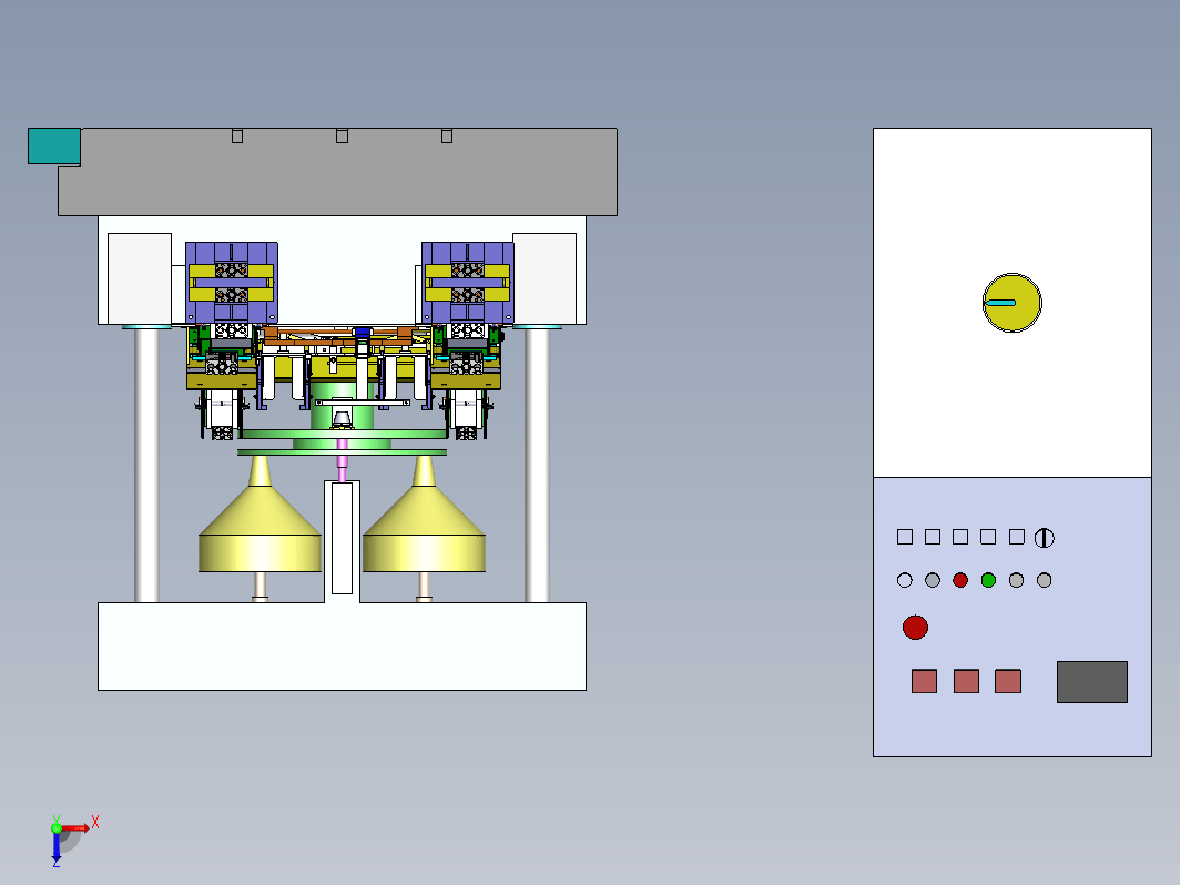 真空包装机（放袋、抽气、充气、热封）