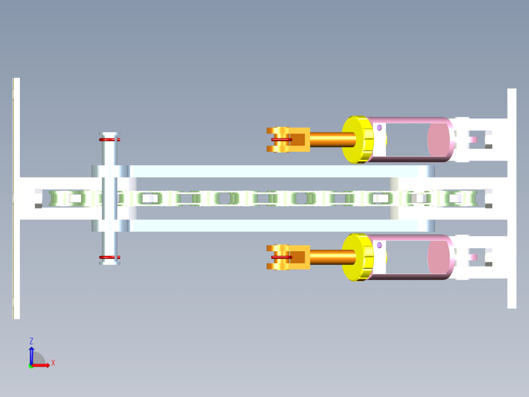 F0621-链式墙面电视支架机构设计