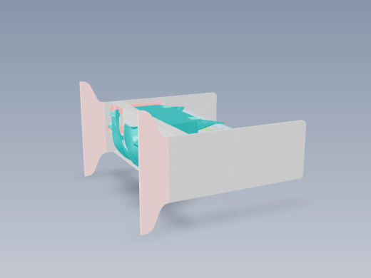 地毯塑料自动熔接机 3D模型SW缩略图